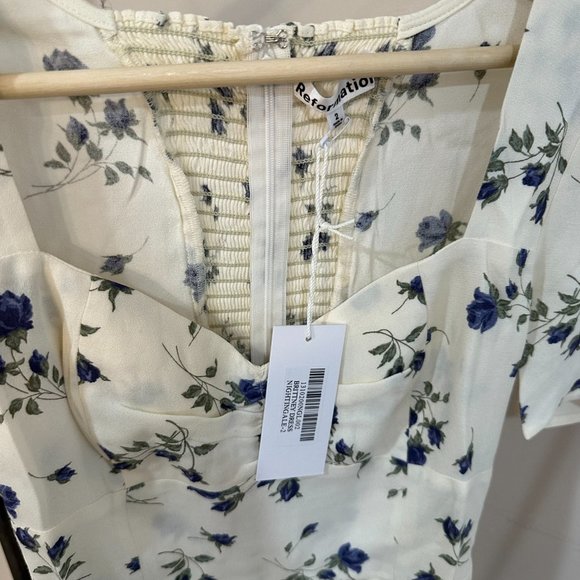 Reformation Brittney Dress in Nightingale - Picture 3 of 9